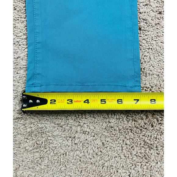 NEW - Robert Graham Women’s “The Perfect Fit” SEATON style TEAL Size 31 pants - Picture 5 of 9